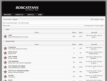 Tablet Screenshot of bobcatfans.com